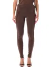 Ottolinger High-waisted Sculptural Seam Leggings In Brown