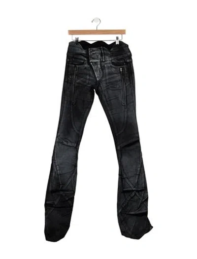Pre-owned Ottolinger High-rise Flared Jeans In Grey