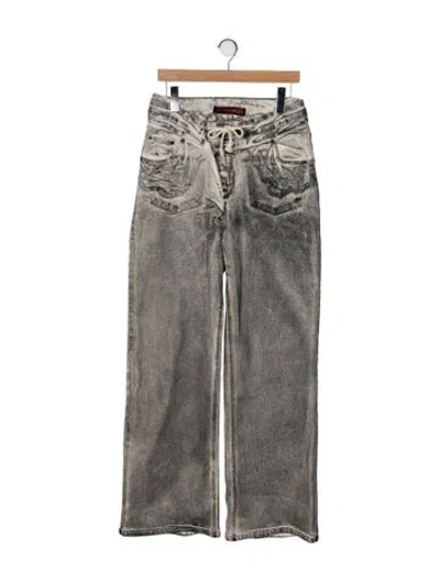 Pre-owned Ottolinger High-rise Wide Leg Jeans In Multi