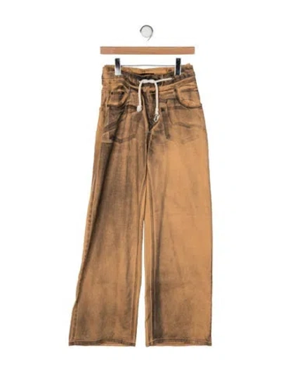 Pre-owned Ottolinger High-rise Wide Leg Jeans In Neutral