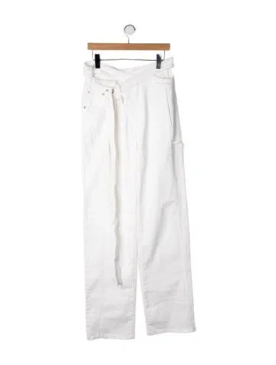 Pre-owned Ottolinger High-rise Wide Leg Jeans In Neutrals