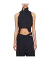 Ottolinger Irregular Waistcoat With Standing Collar In Black