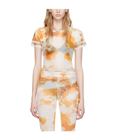 Ottolinger Item O-neck Short-sleeved T-shirt In Nude