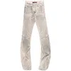 Ottolinger Draped Raw-cut Jeans In Multicolor