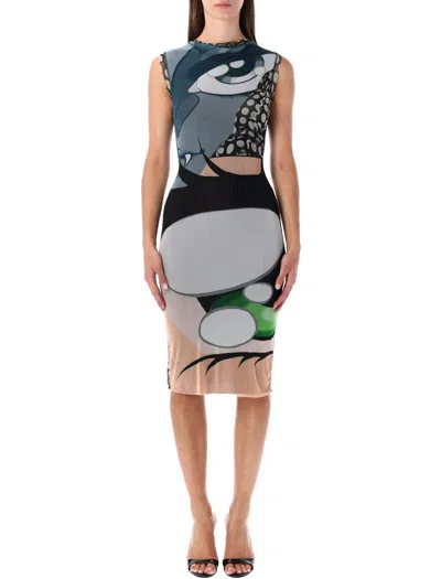 Ottolinger Julien Ceccaldi Mini Dress In Multi