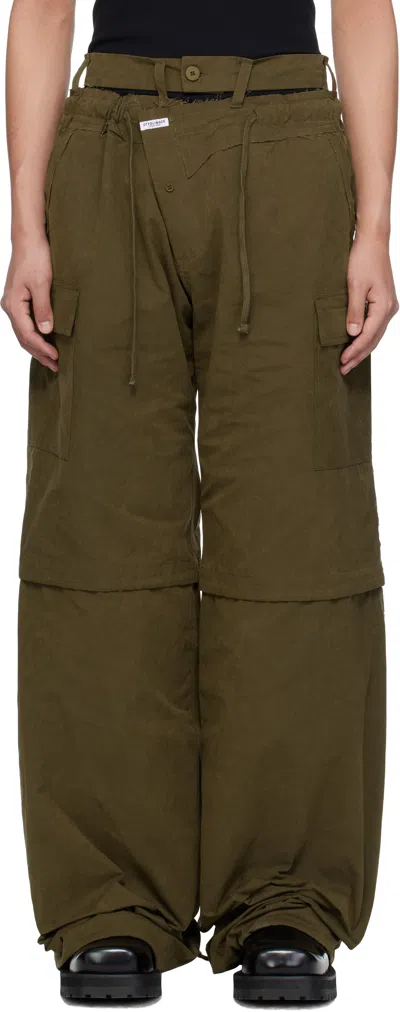 Ottolinger Khaki Baggy Cargo Pants
