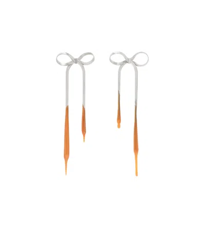 Ottolinger Knot Earrings In White