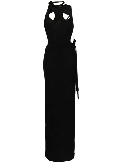 Ottolinger Lace-up Detailing Dress In Black