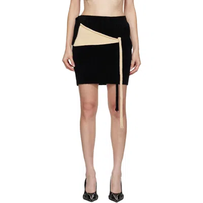 Ottolinger Lace-up Mini Skirt In Black