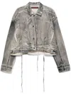Ottolinger Layered Denim Jacket In Neutrals