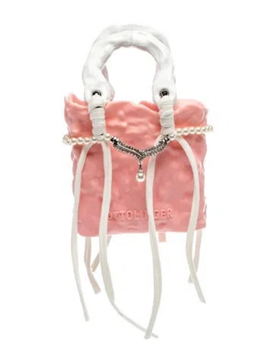 Pre-owned Ottolinger Leather Top Handle Bag In Pink