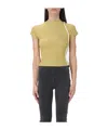 Ottolinger Logo-print Lurex-detail Top In Black