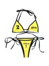 Ottolinger Logo Triangle Bikini Set In Yellow