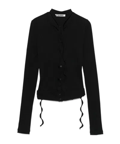 OTTOLINGER LONG-SLEEVED RIBBED CARDIGAN
