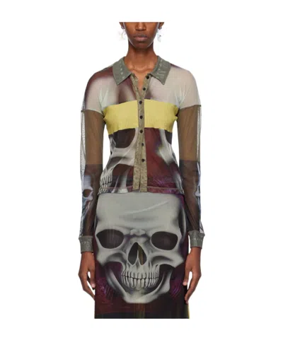 Ottolinger Long-sleeved Shirt In Multicolor