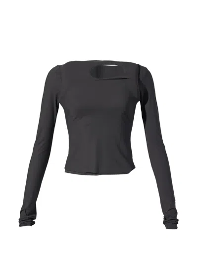 Ottolinger Long-sleeve Top In Black
