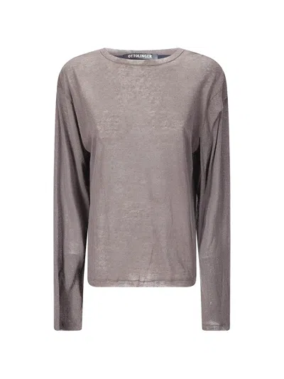 Ottolinger Long-sleeve Top In Gray