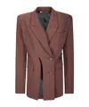 Ottolinger Split-detail Buttoned Blazer In Multi