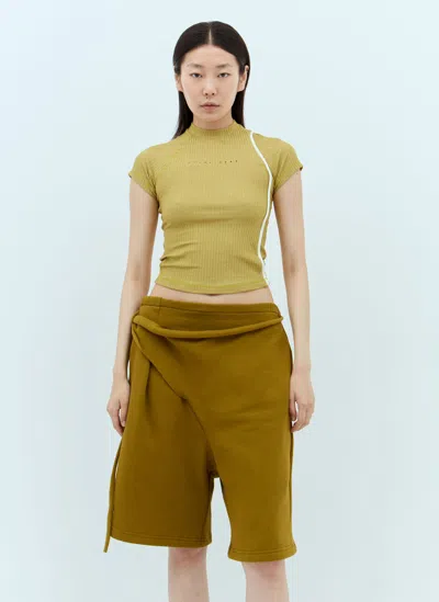 Ottolinger Lurex T-shirt T-shirt In Gold