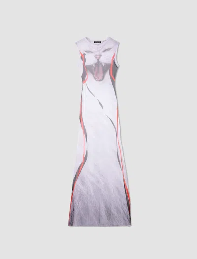 Ottolinger Maxi Abito Mesh In White