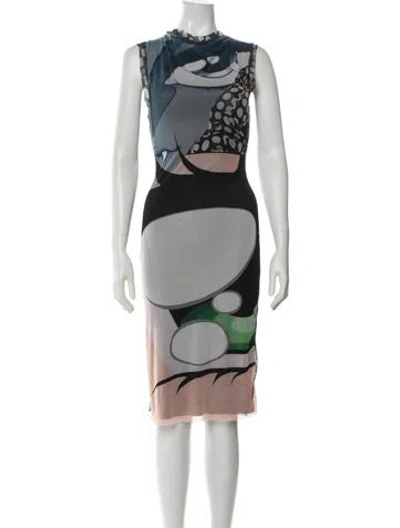 Pre-owned Ottolinger Mesh Knee-length Dress W/ Tags In White