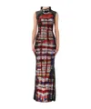 Ottolinger Mesh Maxi Gown In Multi