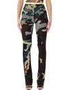 Ottolinger Women S Mesh Pants Morph Camo In Black