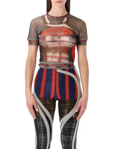 Ottolinger Mesh Otto Tshirt In Multi