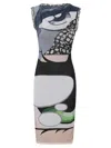 Ottolinger Julien Ceccaldi Printed Bodycon Midi Dress In Multi