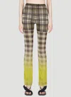 OTTOLINGER MESH PLAID PANTS