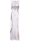 Ottolinger Maxi Abito Mesh In White