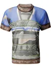 Ottolinger Multicolor Mesh T-shirt In Blue