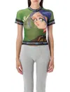 Ottolinger Fairy-print Mesh T-shirt In Multi