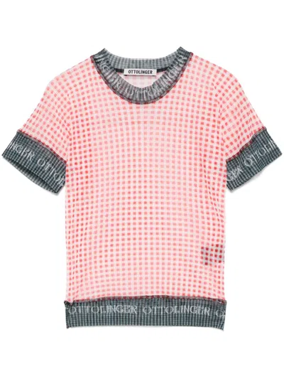 Ottolinger Mesh T-shirt In Red