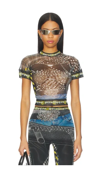 Ottolinger Mesh Tee In Multi