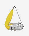 Ottolinger Mini Neoprene Leather Bag Silver / In Yellow
