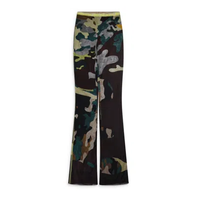 Ottolinger Morph Camo Mesh Pants Multicolor In Black