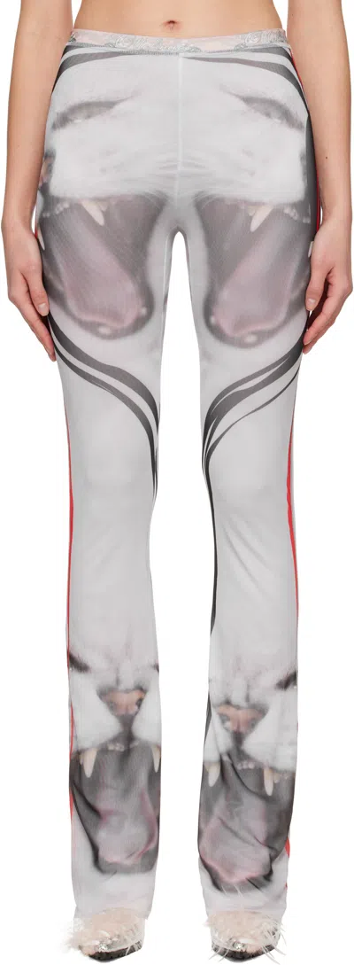 Ottolinger Multicolor Mesh Lounge Pants In Cat Print