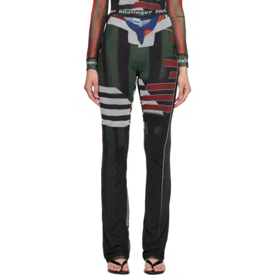 Ottolinger Multicolor Mesh Lounge Pants In Green