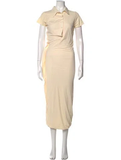 Pre-owned Ottolinger Nylon Long Dress In Neutral