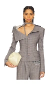 Ottolinger Off-shoulder Blazer In Light Grey
