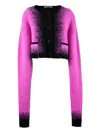 Ottolinger Black & Pink Boxy Knit Cardigan In Multi