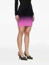 Ottolinger Black & Pink Knit Miniskirt In Black