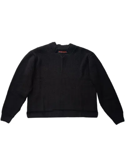 Ottolinger Open Knit Collar "black" Sweater