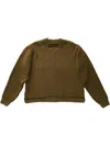 Ottolinger Open Knit Collar "green" Sweater In Green