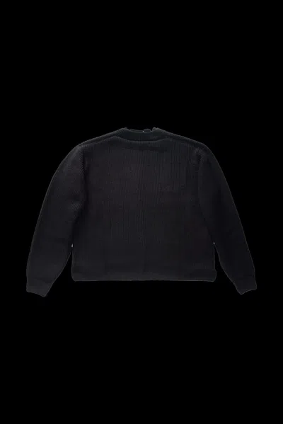 Ottolinger Open Knit Collar Sweater Black