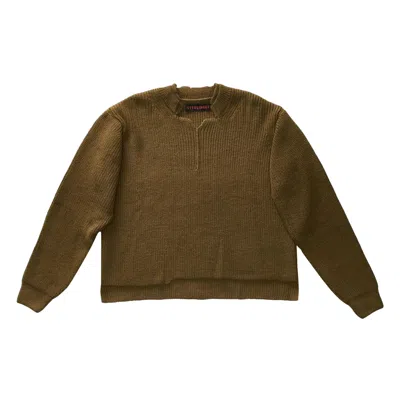Pre-owned Ottolinger Open Knit Collar Sweater 'green' | Women's Size S