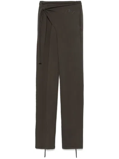 Ottolinger Organic Cotton Track Pants In Brown