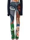 Ottolinger Julien Ceccaldi Multicolor Printed Pants In Multi