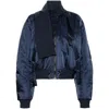 Ottolinger Long-sleeved High-neck Casual Jacket In Blue